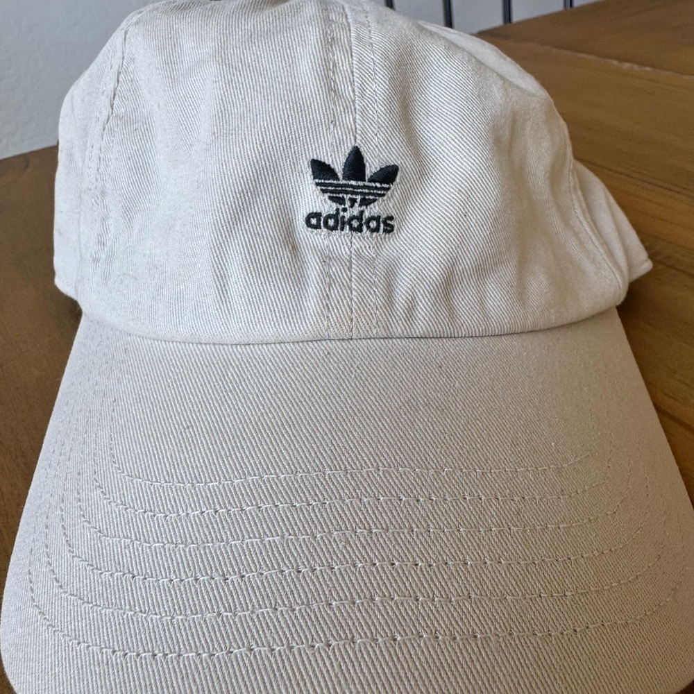 Adidas Originals Relaxed Strap back hat beige womens